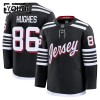 Børn NHL New Jersey Devils Trøje 2024-25 Fanatics Premium Jack Hughes Sort Tredje